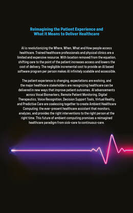 Back of book of How AI Can Democratize Healthcare by Michael Ferro and Robin Farmanfarmaian